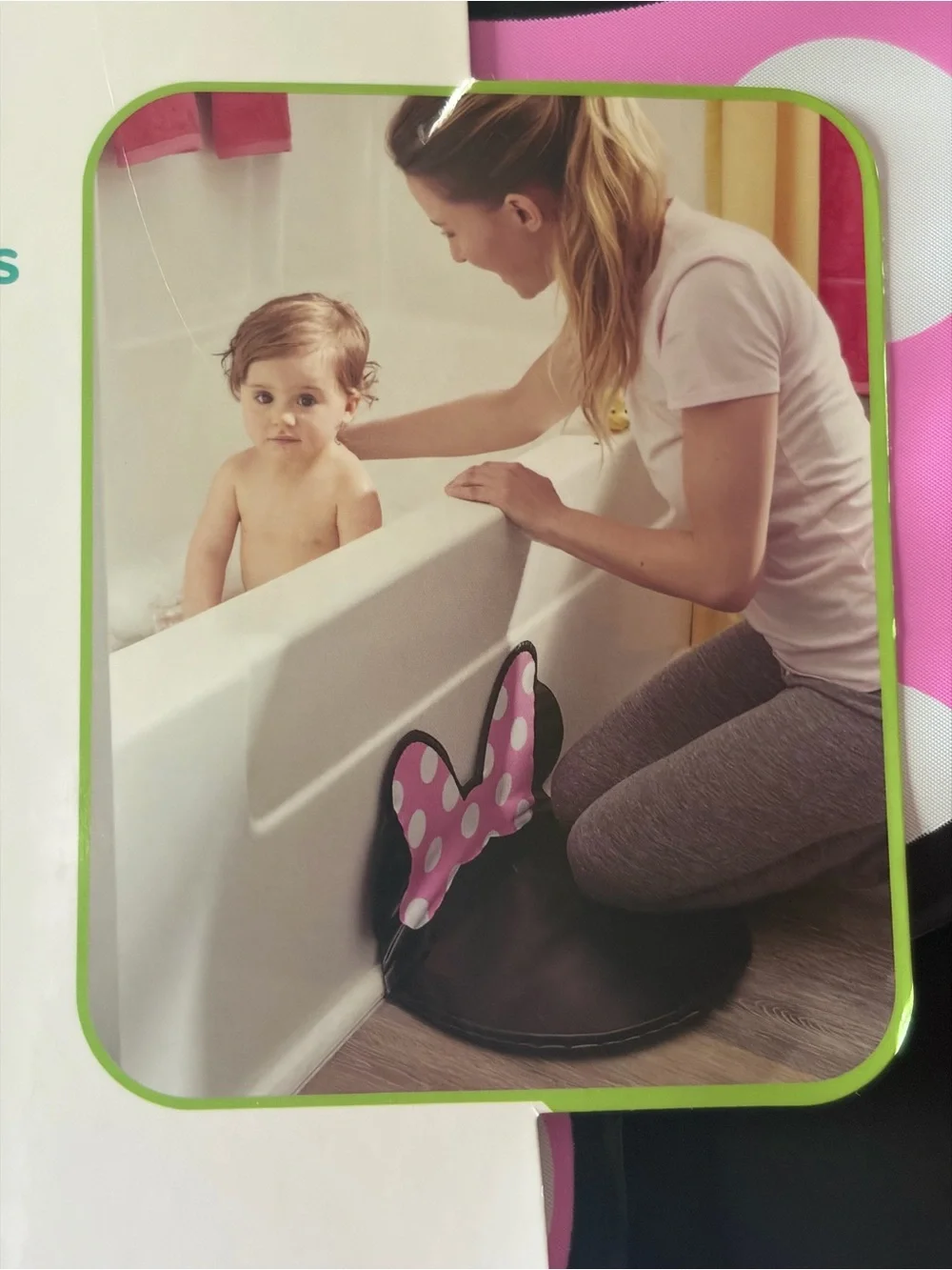 Disney Baby Minnie Mouse Bath Kneeler – Padded w/ Suction Cups – NWT